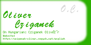 oliver cziganek business card